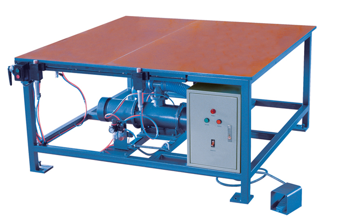 Rubber strip assembly table